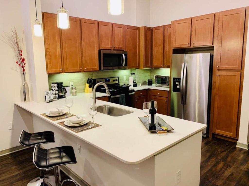 Downtown Apt Free Parking - Pool - Gym - Fully Kitchen Houston Eksteriør bilde